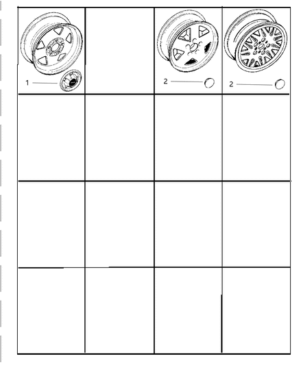 New 1997-1998 Fits Chrysler Grand Cherokee Cap - Part # 52089010AB