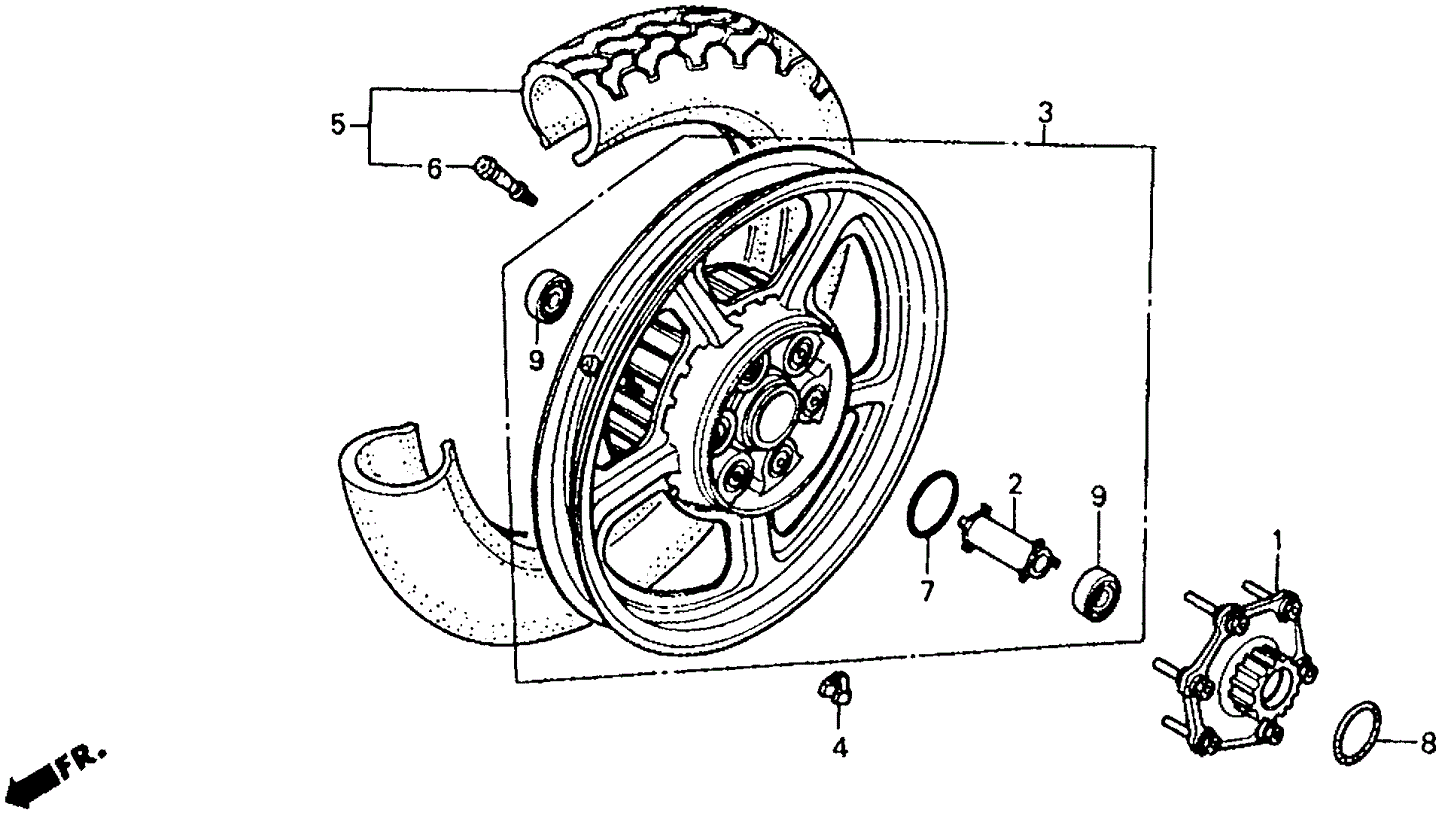 Wheel Set, Rr.