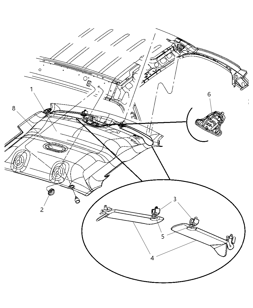 Bracket Overhead Console