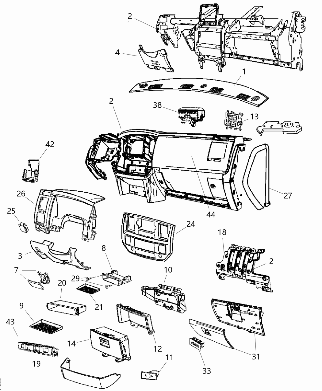 Mat Instrument Panel