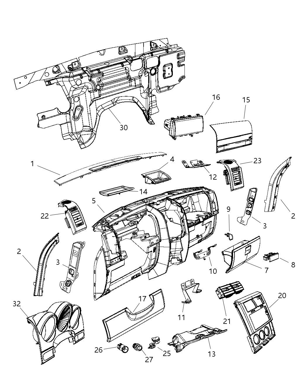 Bezel Cluster