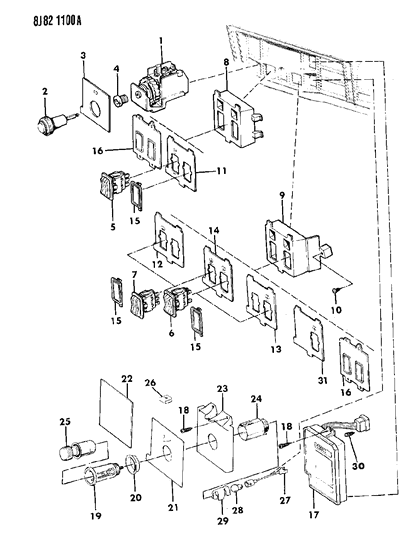 Switch, Headlamp