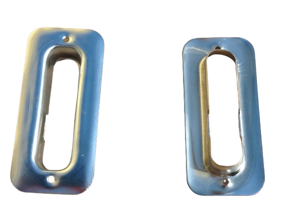 New OEM 1985-1999 Chevrolet GMC Truck Rear Seat Latch Anchor Trim Plate, Part # 471026