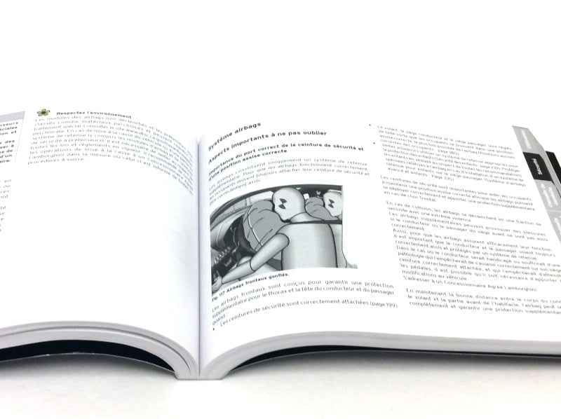 New 2012 Lamborghini Aventador LP700-4 Owner’s Manual Handbook – Canada Spec