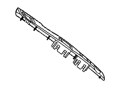 Bezel, Power Window & Lock Switch, W/Clips, Rt., Gray