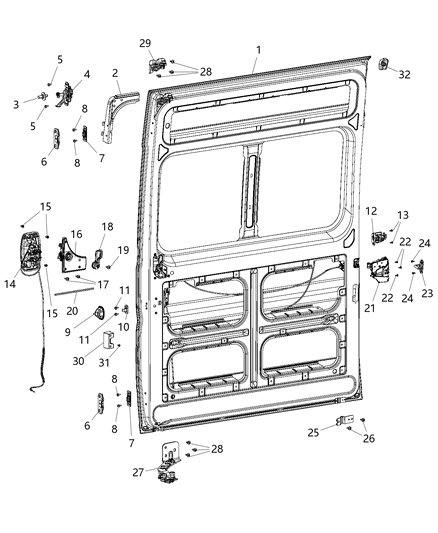 New 2014 Fits Chrysler 1500 Guard - Part # 68238544AA