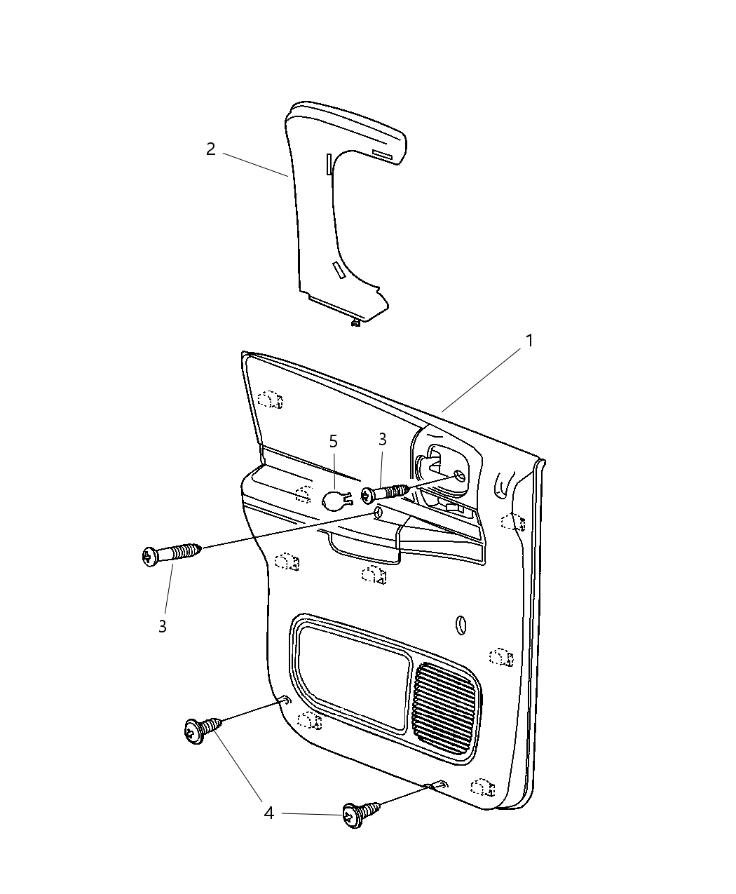 Panel Rear Door Trim