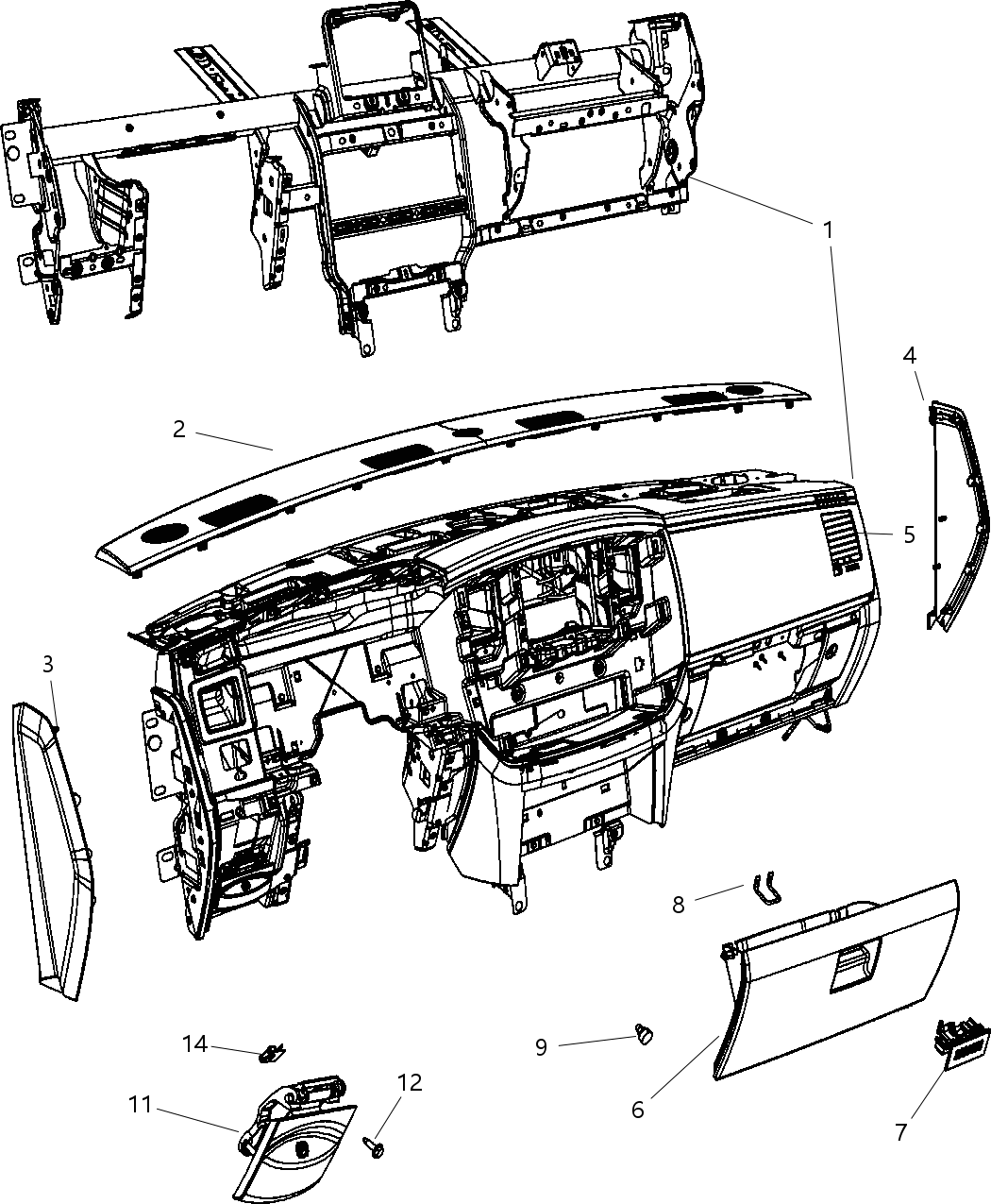 Latch Glovebox Door