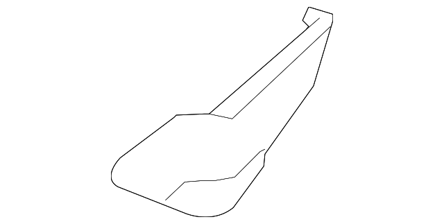 Passenger Side Air Inlet Grille Panel Side Seal