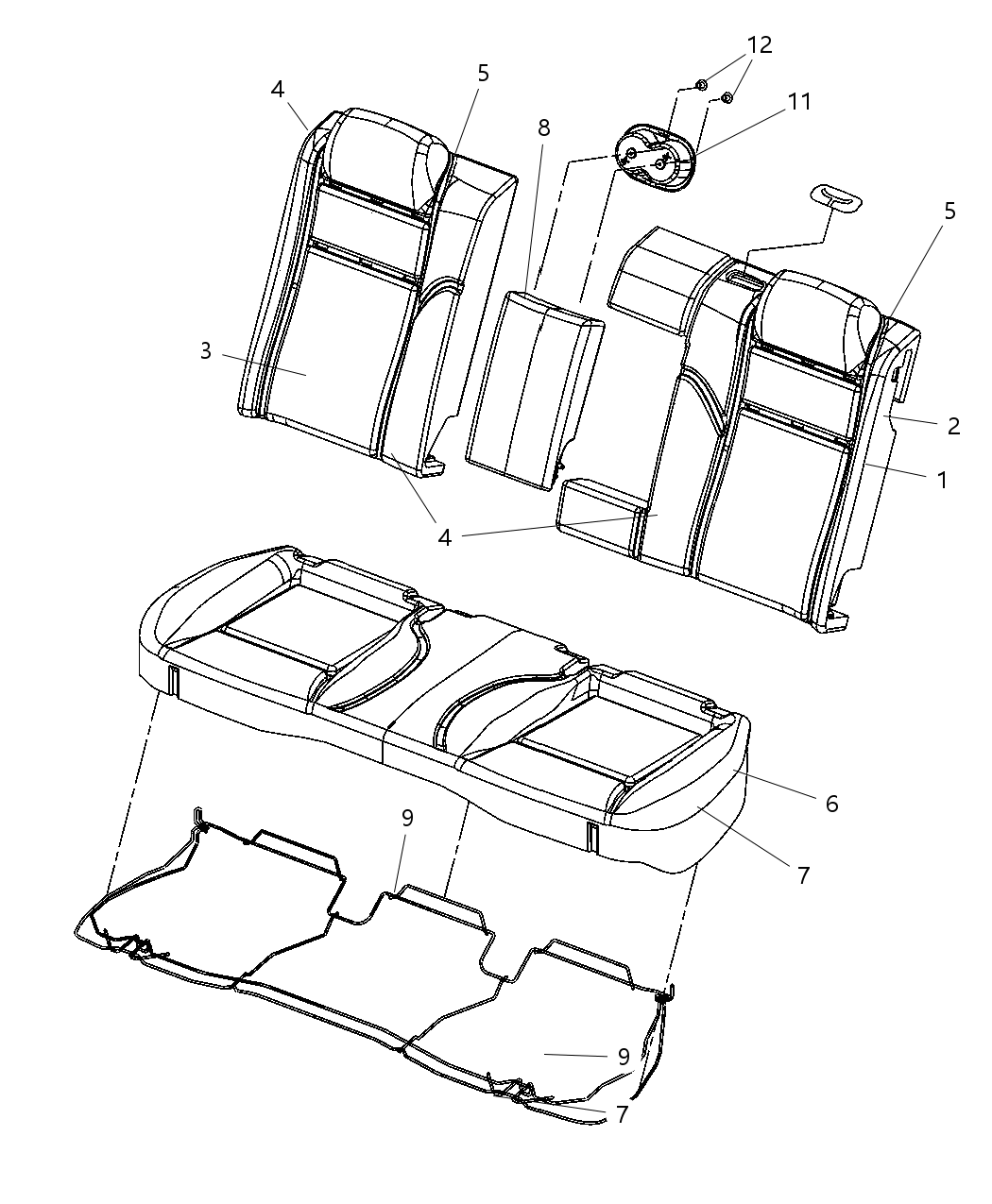 Foam Seat Back 40 % Side