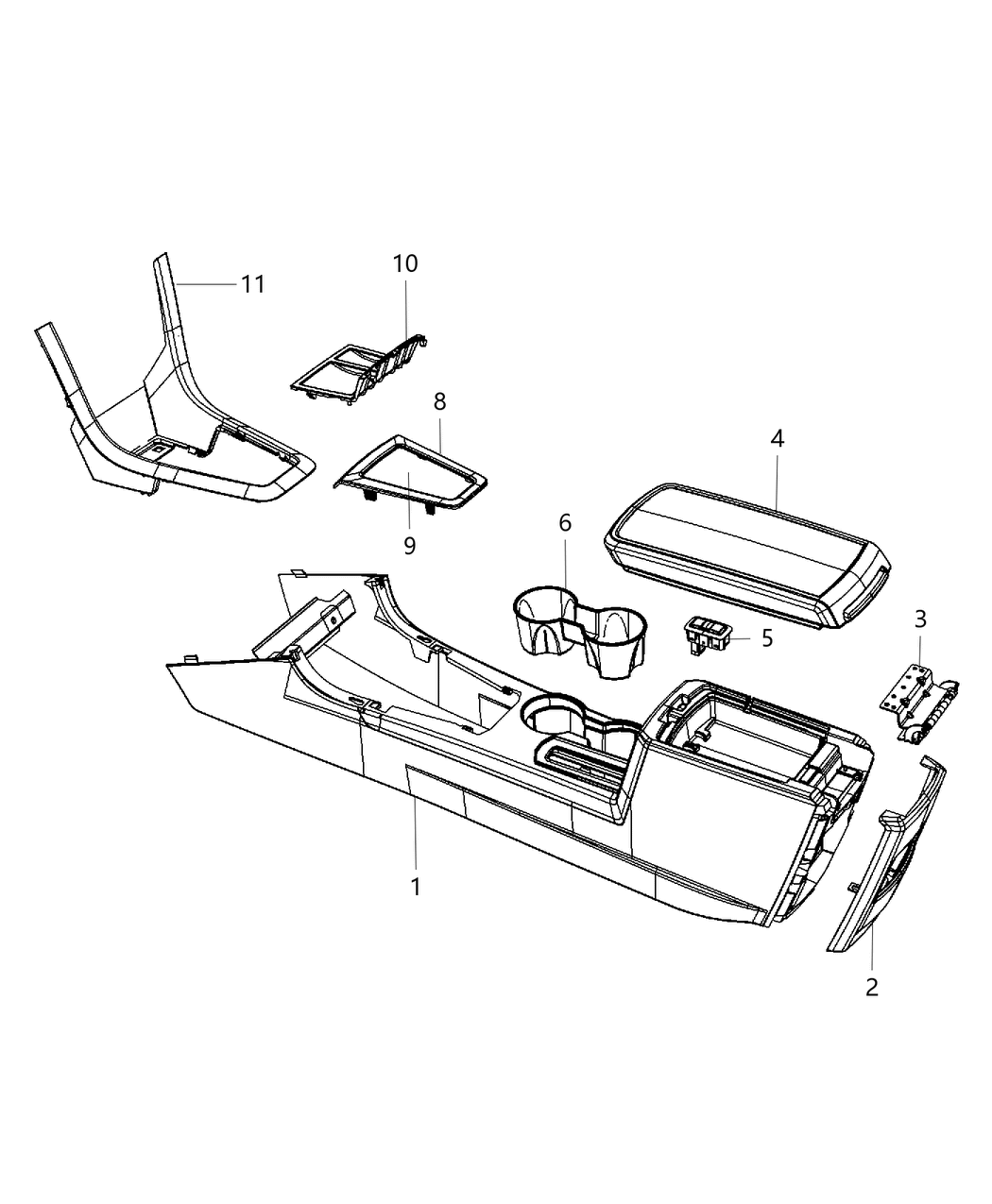 Bezel Center Console