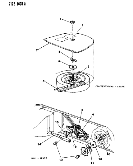Plate, Spare Tire Hold Down