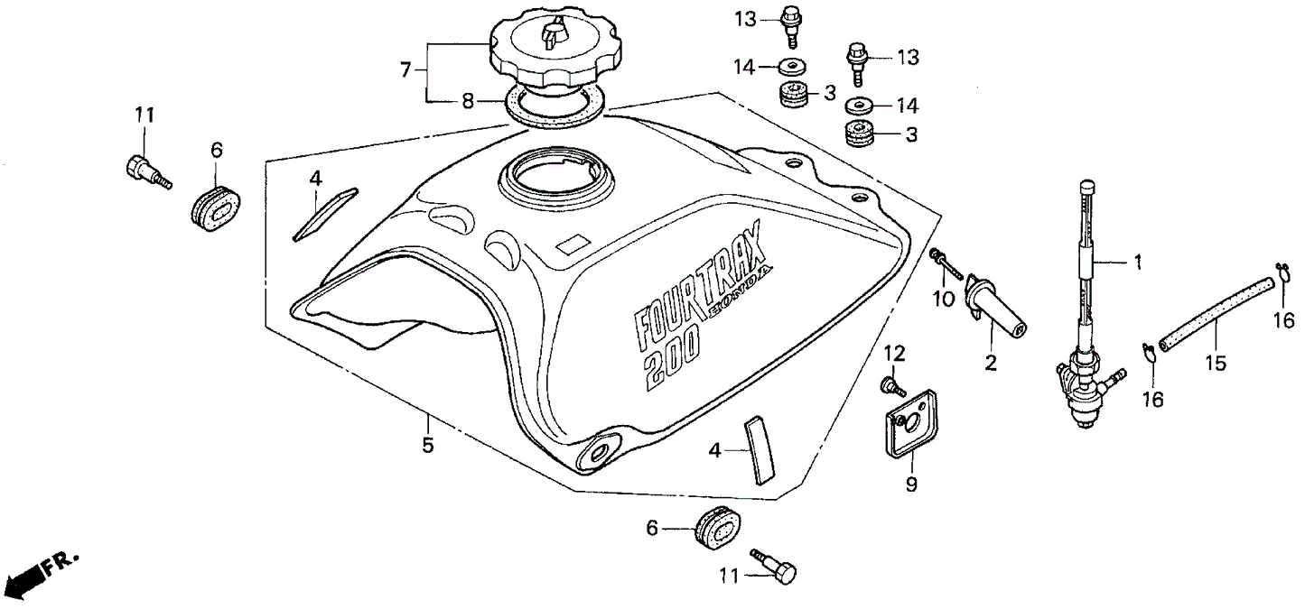Plate, Petcock Lever