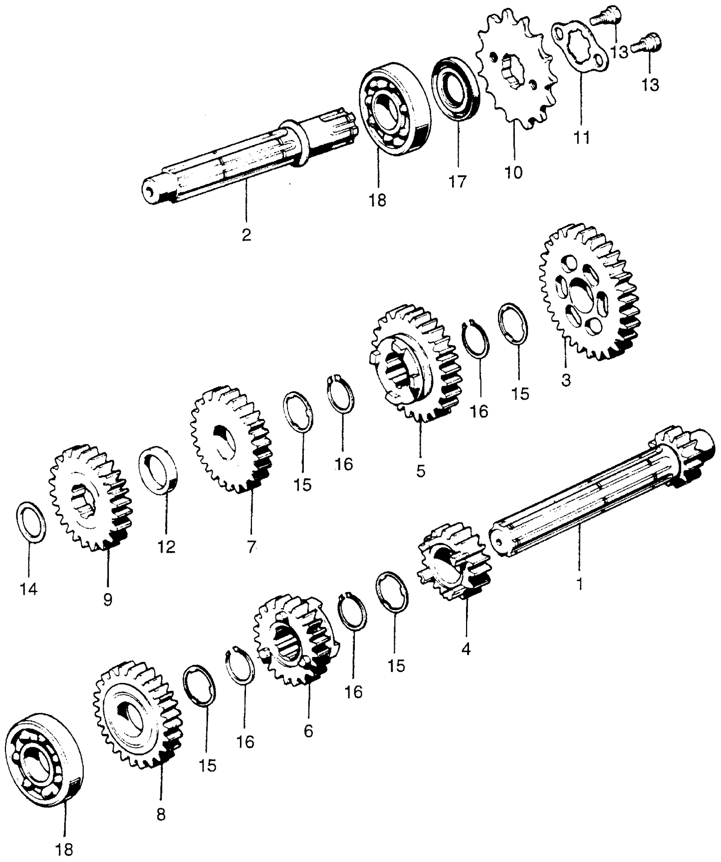 Gear, Mainshaft Third (20T)