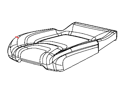 New 2015-2016 Fits Chrysler Grand Cherokee Rear Seat Cushion Cover Right - Part # 5RA62LU5AD