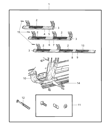 New 2009-2012 Fits Chrysler 1500 Bracket-Bracket - Part # 68044487AA