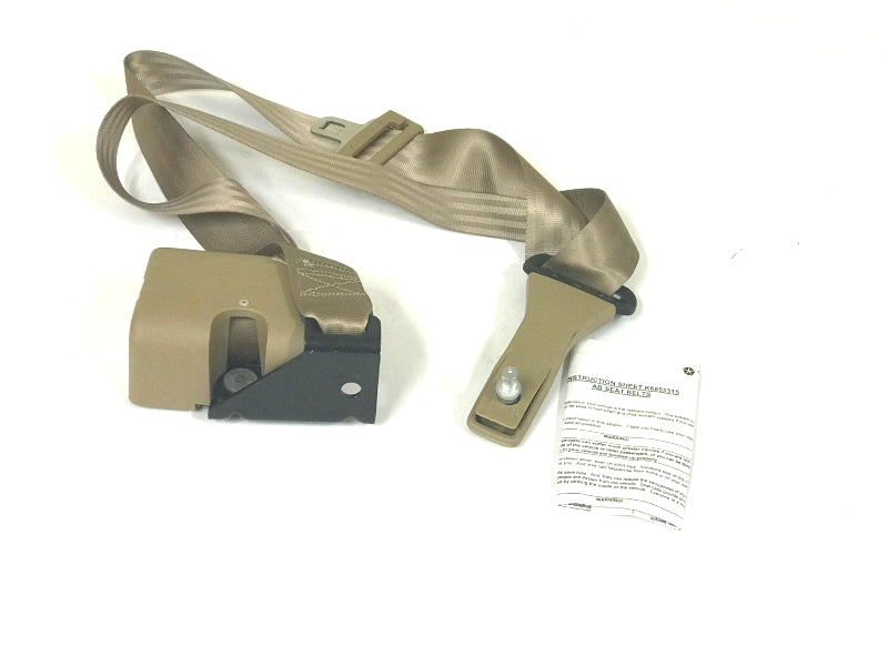 New OEM Rear Right Outer Seat Belt Lap and Shoulder Belt Fits, 1998 Dodge B-Series - Part # 5EZ66RK5AC