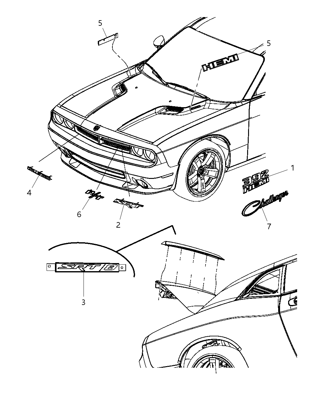 Nameplate Hemi