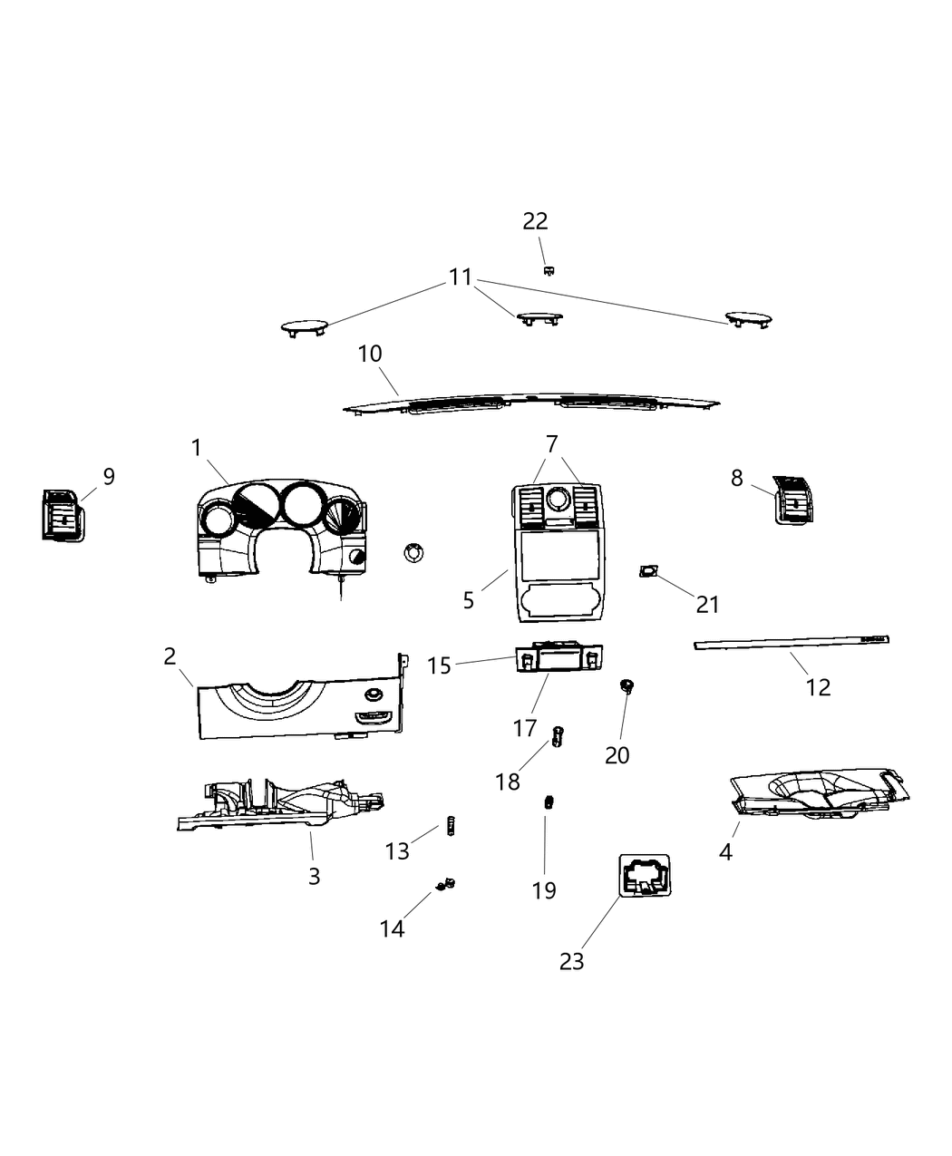Applique Instrument Panel