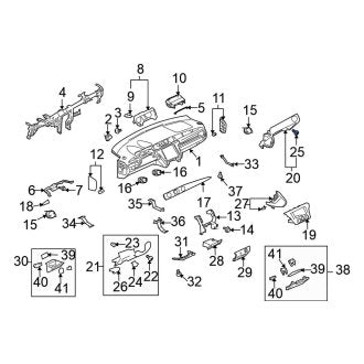 New OEM Genuine Mitsubishi, Front Glove Box Door Bumper - Part # MB326033