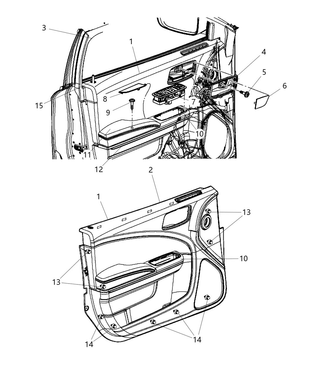 Armrest Front Door Trim