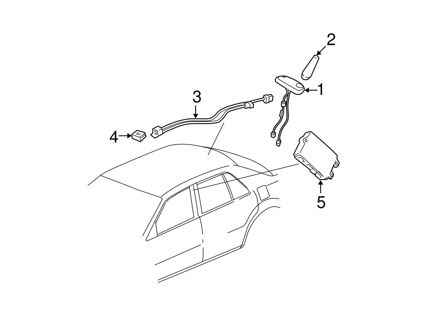Mobile Telephone and GPS Navigation Antenna Base