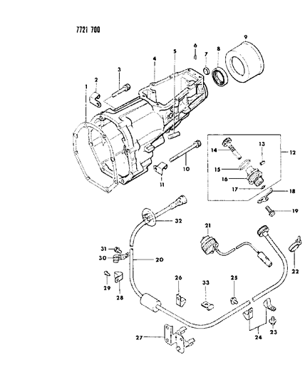 Cable, Speedometer, 59-1/4" Lg.