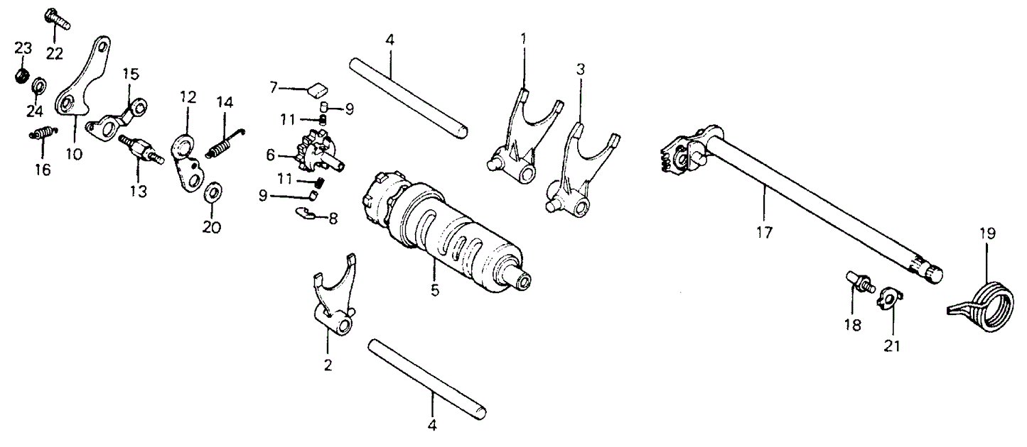 Fork, L. Gearshift