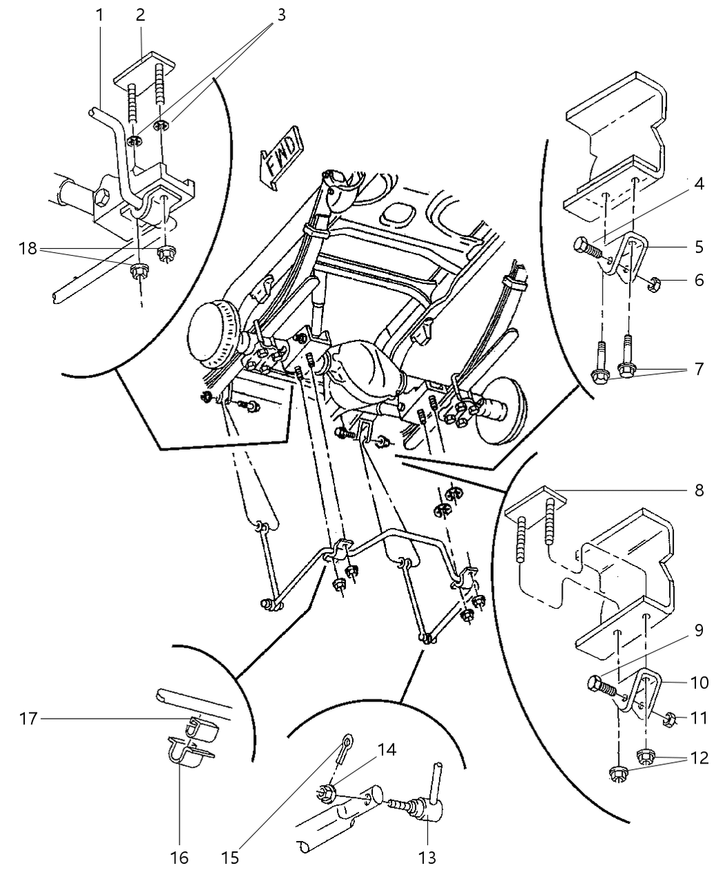 Bar, Stabilizer Rear