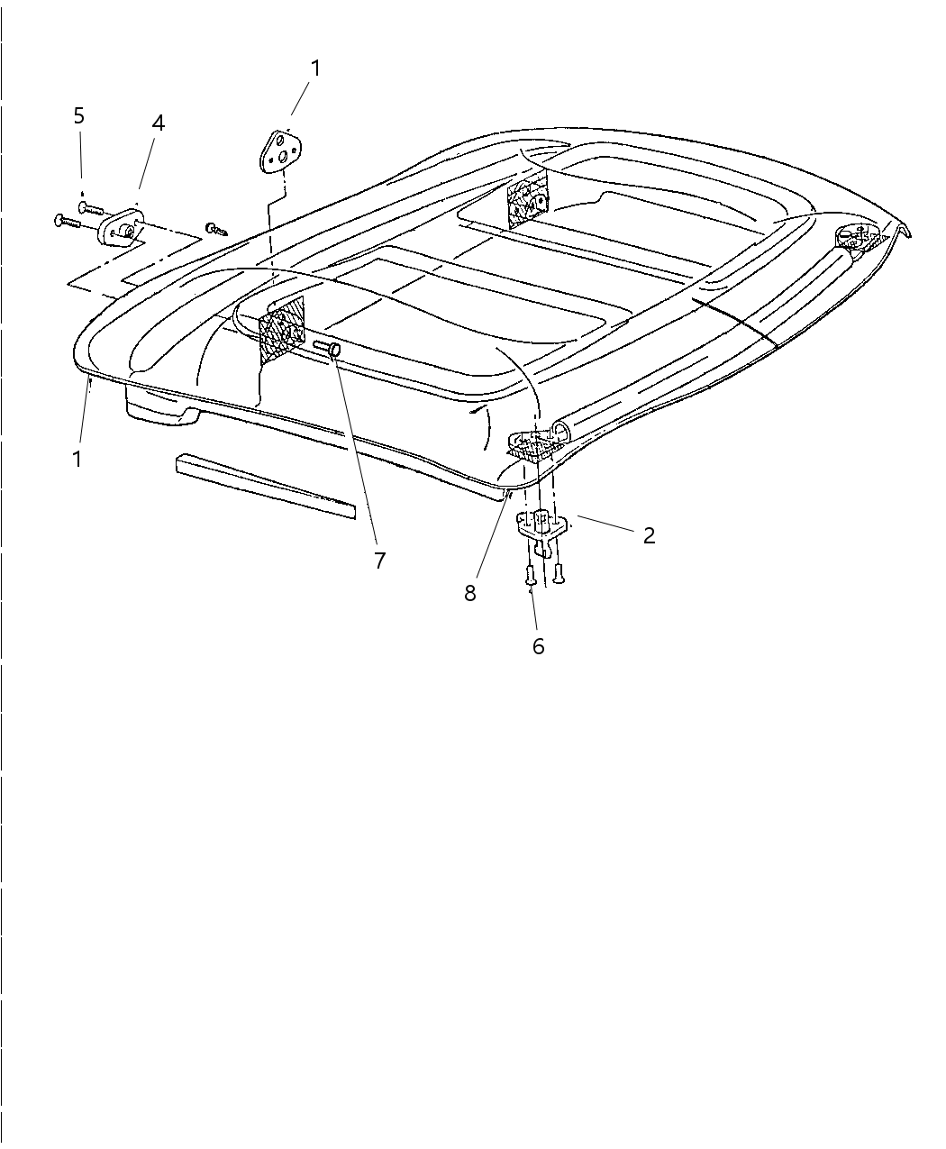 Latch Kit Hard Top Front