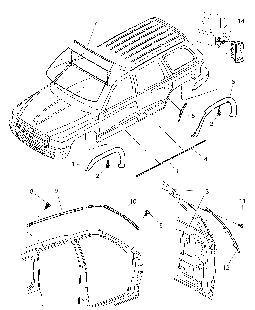 Molding Windshield
