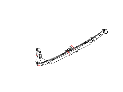 Spring Rear Leaf Includes Bushings