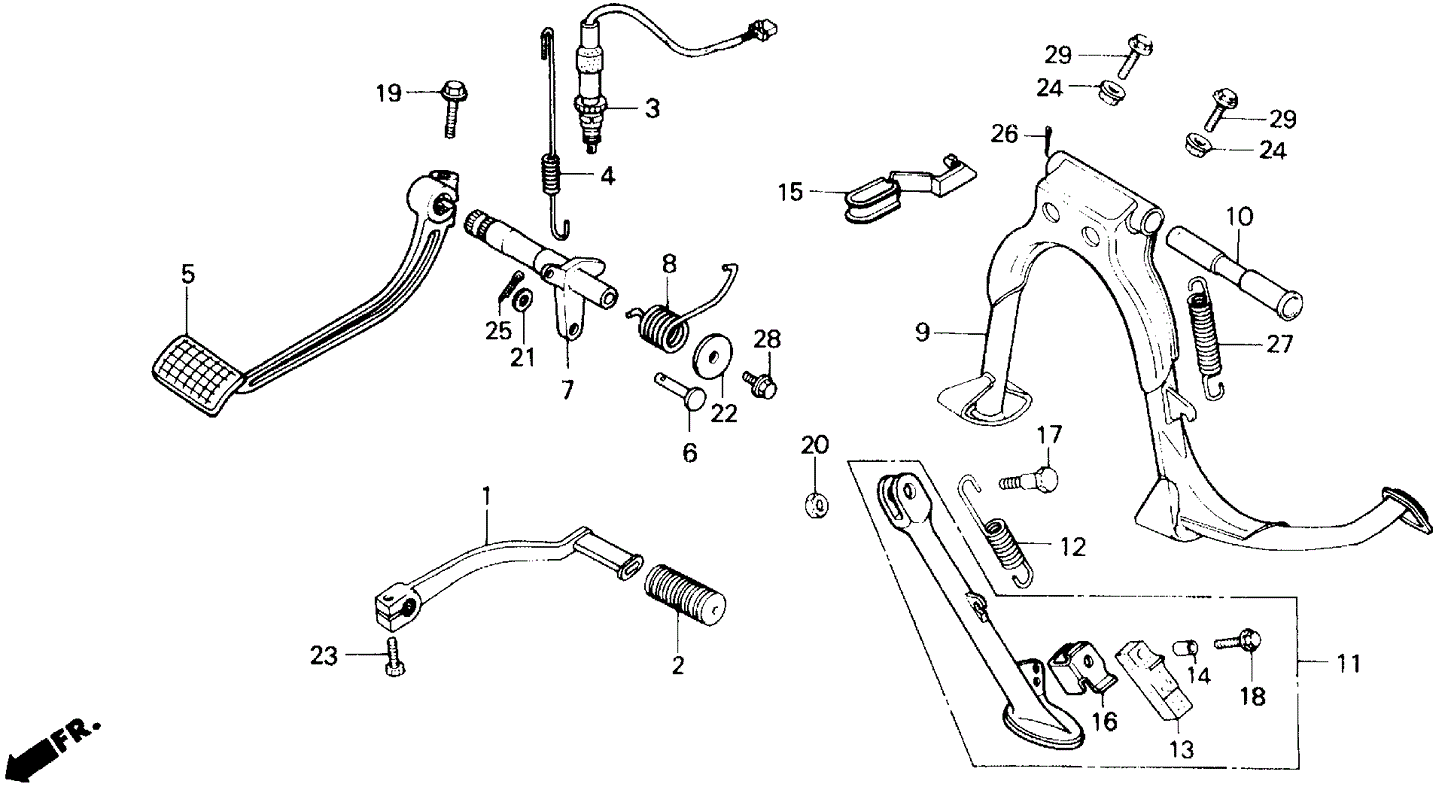 Pedal, Rr. Brake