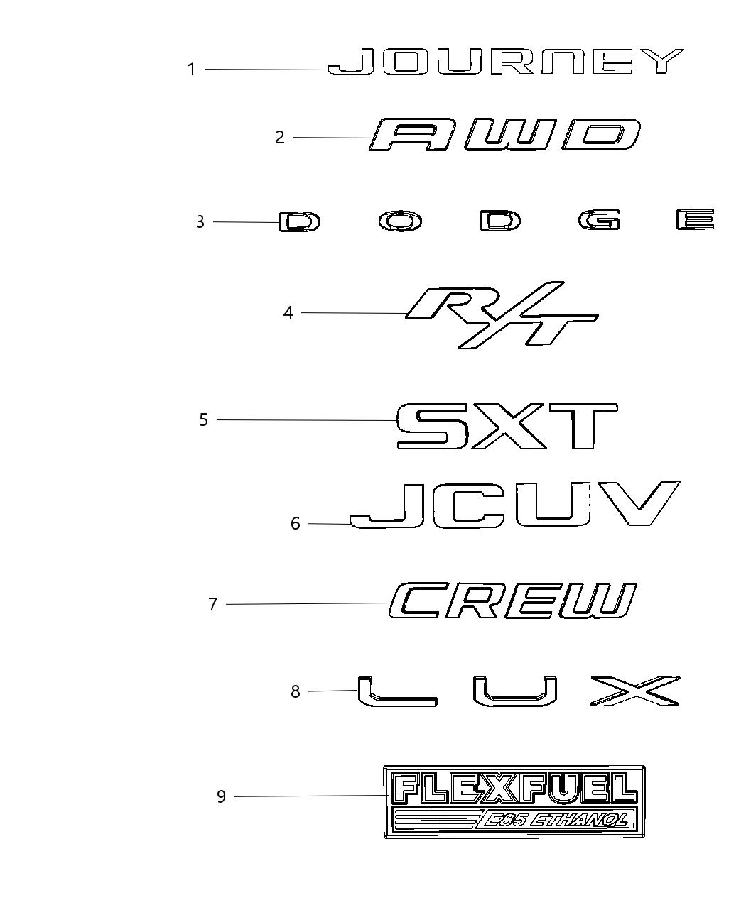 Nameplate Jcuv