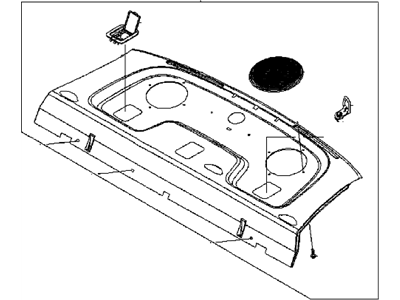 Trim, Rear Seat To Back Window Panel