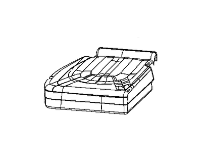 New 2018-2019 Fits Chrysler Pacifica Rear Seat Cushion Cover - Part # 6ED33LA3AB