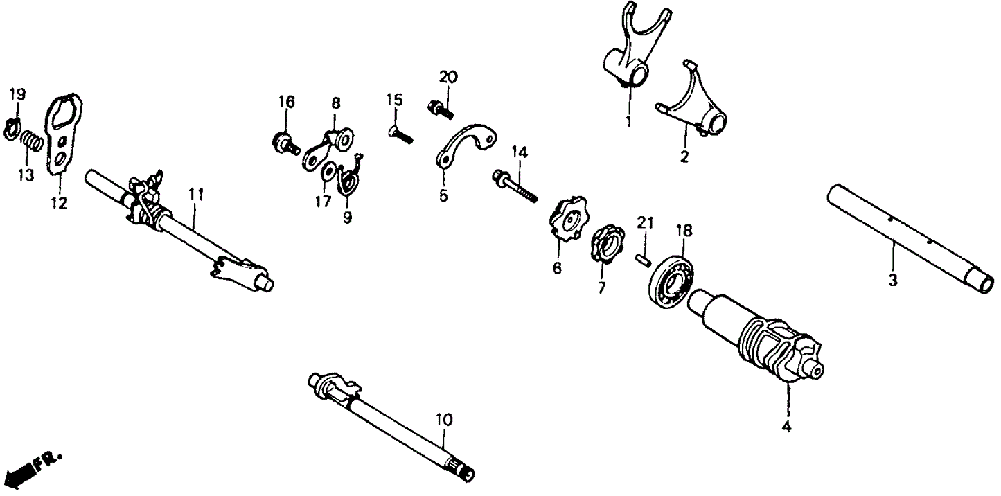 Plate, Shift Drum Bearing Setting