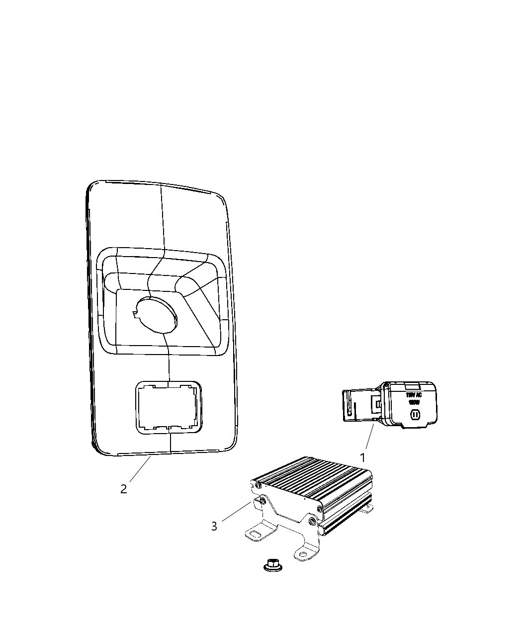 Bezel Power Outlet