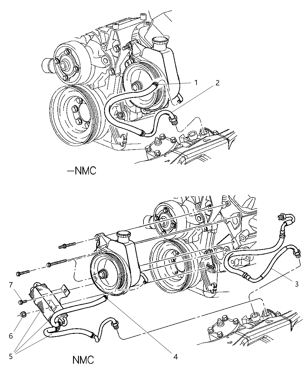 Hose Power Steering Return
