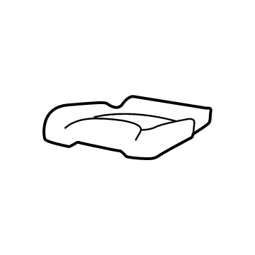 New 2019 Fits Chrysler Grand Cherokee Rear Seat Cushion Cover - Part # 6ST50LAAAA