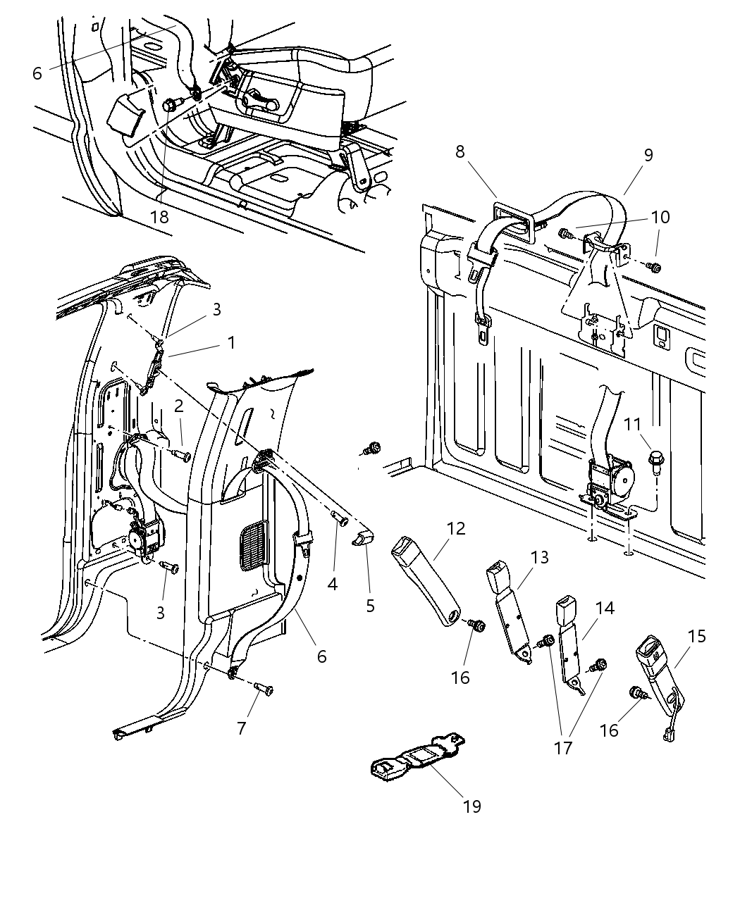 Bezel Seat Belt
