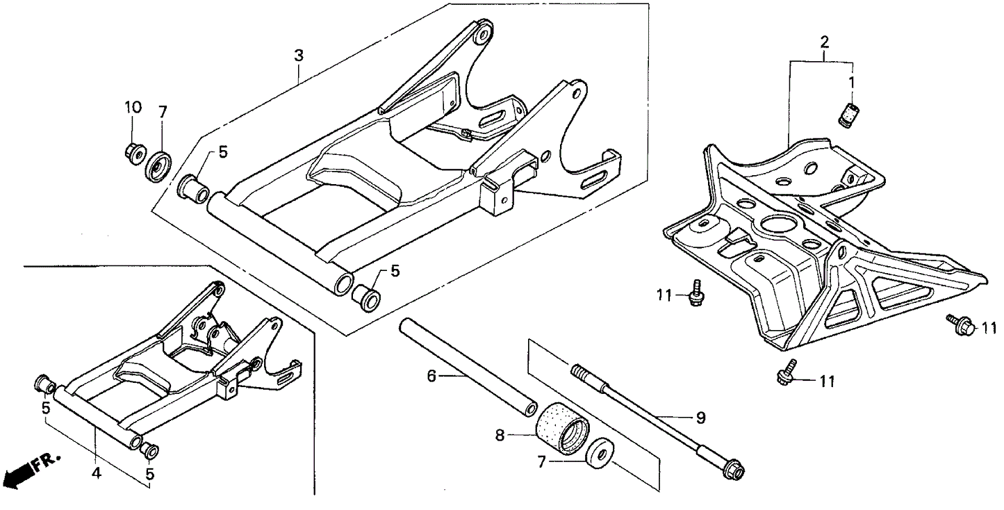 Swingarm Assy., Rr.