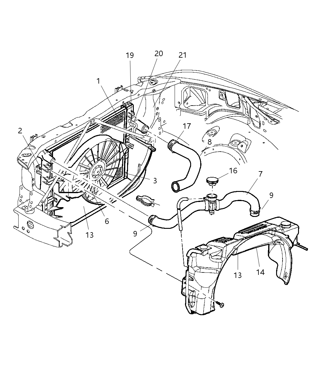 Hose Radiator Outlet