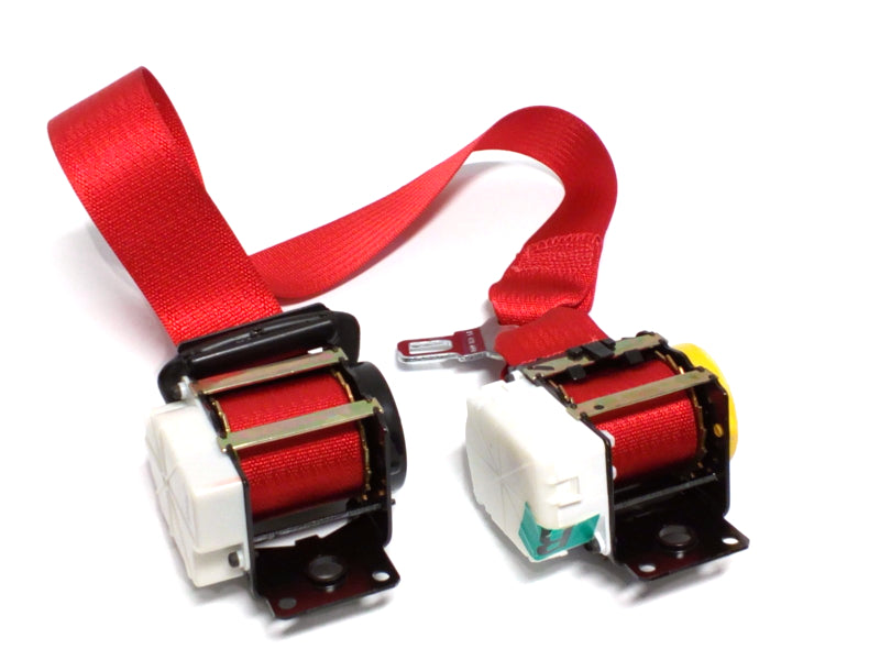 New OEM 2000-2002 Corvette Passenger Seat Belt Torch Red, Part # 88895172