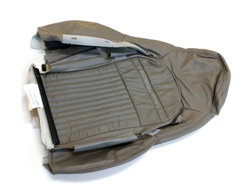 New OEM 1997-2001 Corvette C5 Gray Leather Seat Cover Sport Passenger, Part # 88954225