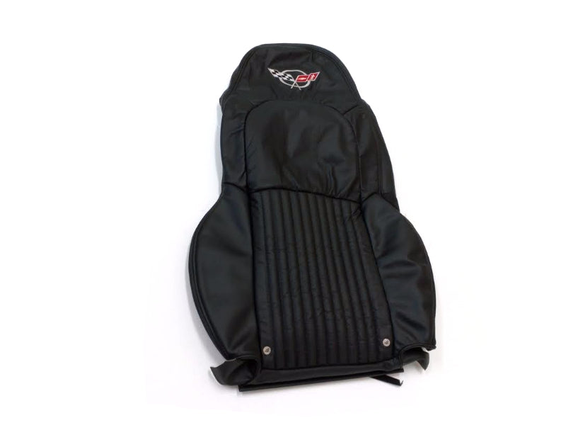 New OEM 2004 Corvette Passenger Right Back Leather Black Seat Cover, Part # 88993220