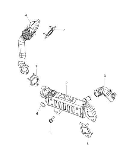 New 2019 Fits Chrysler Grand Cherokee Tube-Coolant - Part # 5048036AE