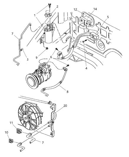 Drier Air Conditioning Filter W/Bracket