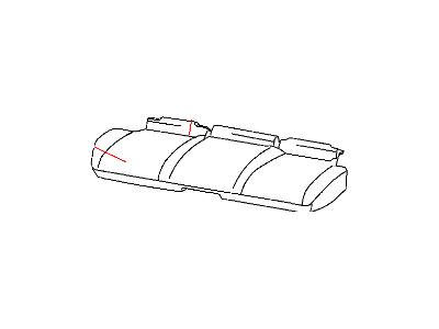 New 2007 Fits Chrysler Grand Cherokee Rear Seat Cushion Cover - Part # 1LA451D5AA