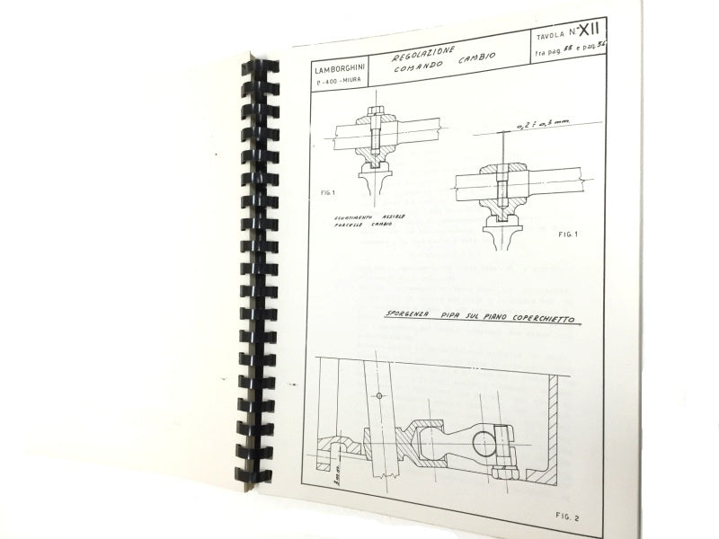 OEM Lamborghini Miura P400 S Technical Instructions Repair Manual Publication